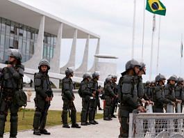 File photo of army officers standing guard outside the Planalto Palace, in Brasilia, Brazil on 11 January, 2023 | Reuters