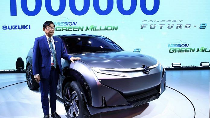 File photo of Maruti Suzuki’s Electric SUV concept car at their stall at the Auto Expo 2020 | ANI