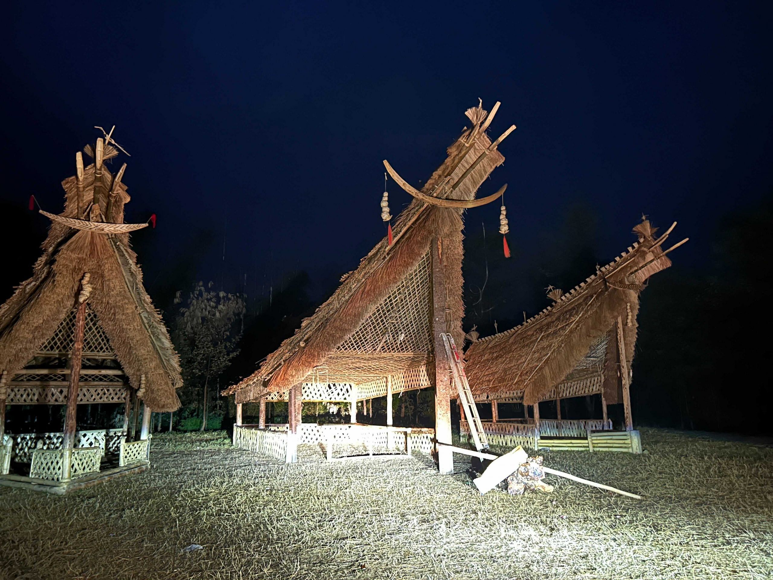 Traditional Naga dormitory-like cottages or Morungs built in Tuensang as part of Better Life Foundation’s cultural preservation project | Photo: Disha Verma | ThePrint