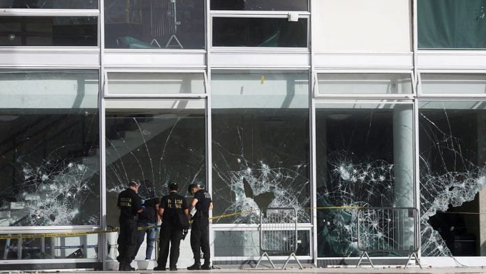 A view shows the damage caused following Brazil's anti-democratic riots, at the Supreme Court building in Brasilia, on 9 January 2023 | Reuters/Ricardo Moraes