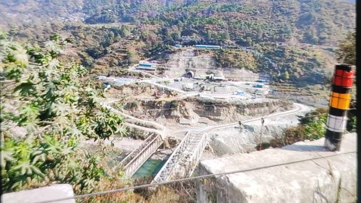 Construction work for the Rishikesh-Karnaprayag tunnel | Photo: Shyam Nandan | ThePrint