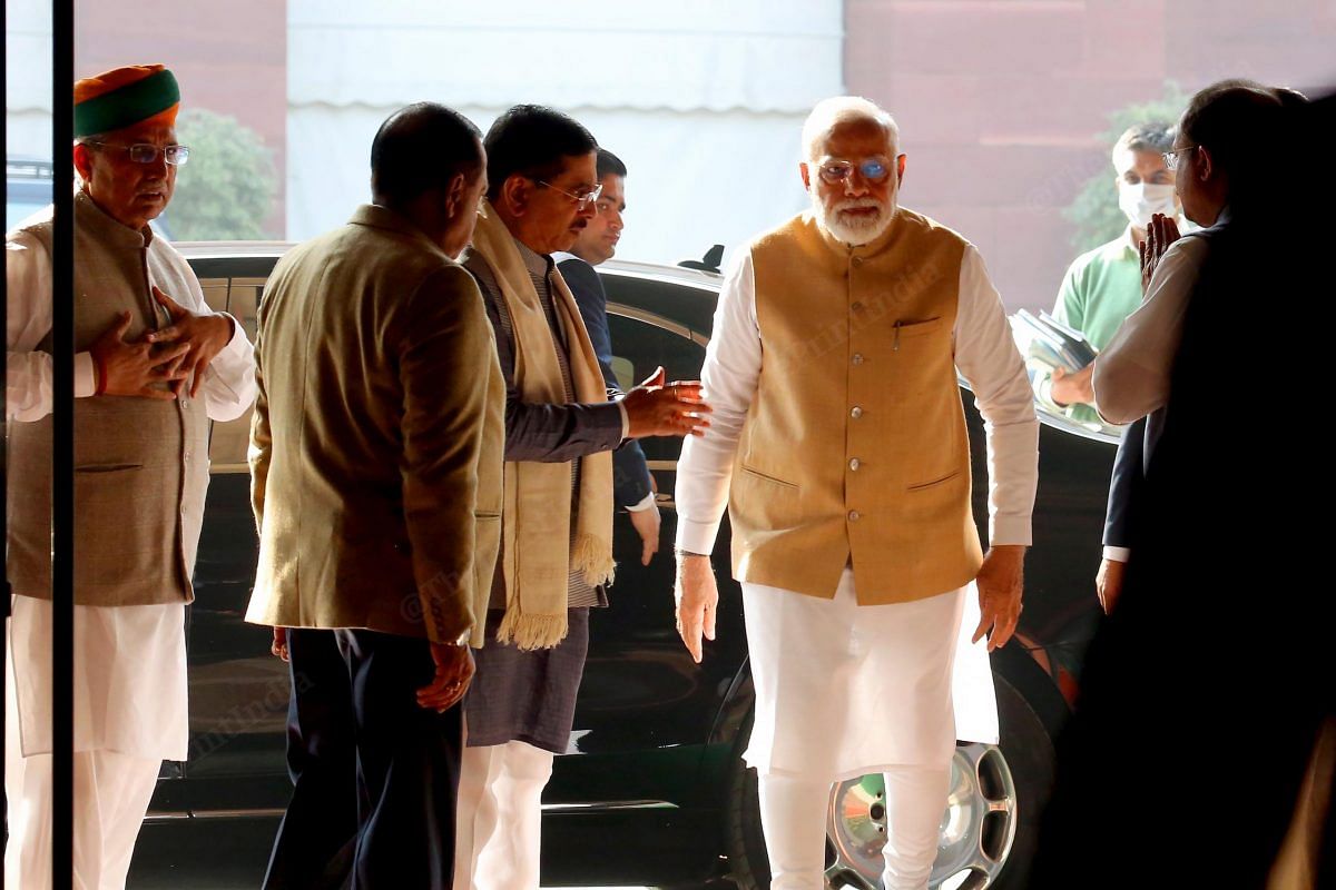 PM Modi arrives to attend BJP parliamentary party meet | Praveen Jain | ThePrint