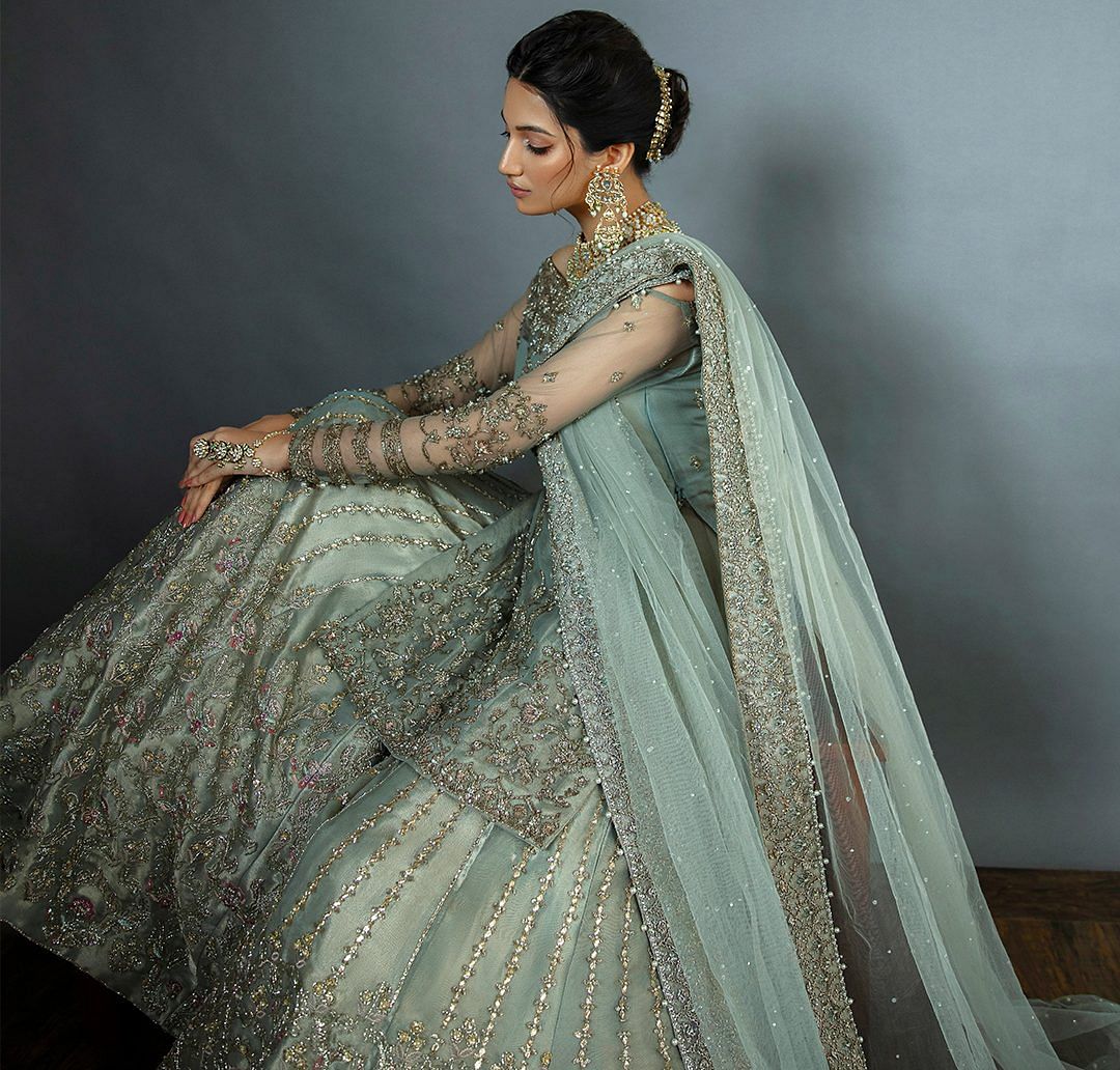 Sharara/gharara were the go-to outfits for Pakistani brides | Zuria Dor/Facebook