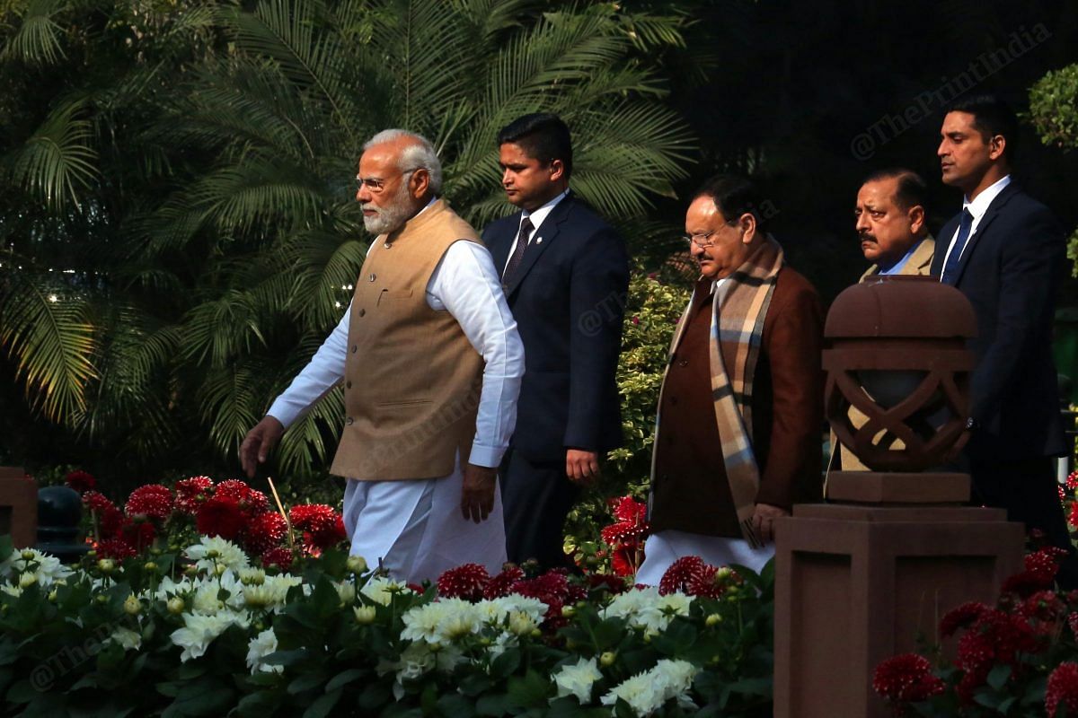 PM Modi leaving after BJP parliamentary party meet | Praveen Jain | ThePrint