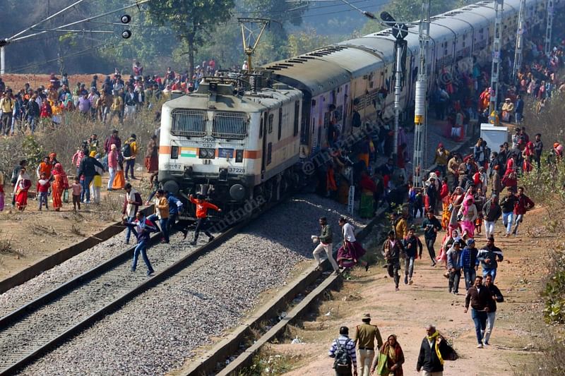Bageshwar Dham does not have a railway station. Worshippers pull the emergency chain in the train to get off for a visit to the temple | Photo: Praveen Jain | ThePrint