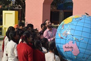A geography lesson at Govt Smart High School, Ferozepur, Punjab | By special arrangement