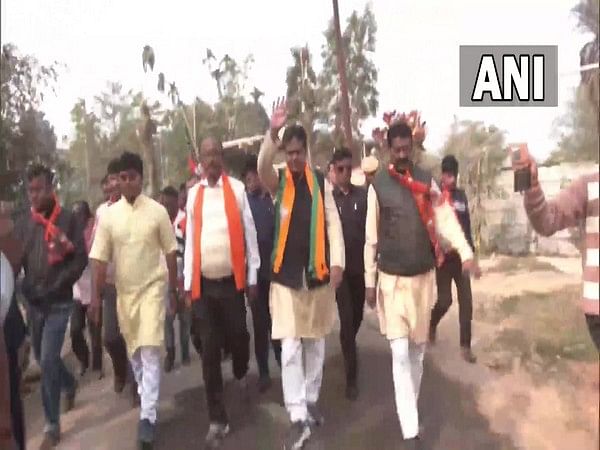 Tripura CM Manik Saha conducts door to door campaign in Agartala, ahead of state Elections
