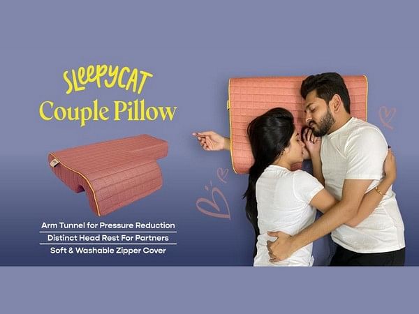 SleepyCat launches a Valentine's special - The Couple Pillow for couples to cuddle all-night without the pain or discomfort