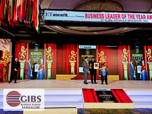 GIBS Bangalore wins Best Management Institute; Ritesh Goyal named Business Leader of the Year at ET Ascent 2023