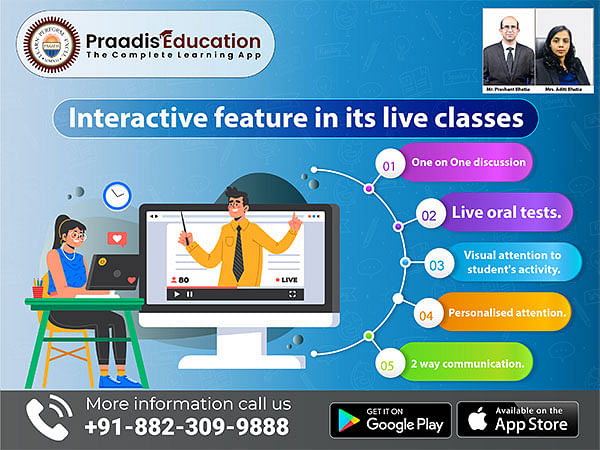 'Praadis Education' Introduces A New Interactive Feature In Its Live ...