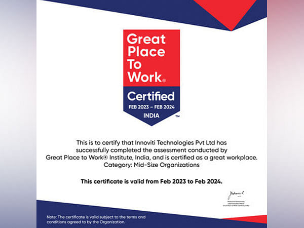 Innoviti Technologies is certified Great Place to Work again