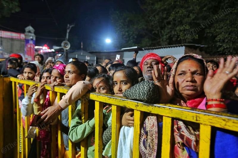 Followers gather to see the Baba | Photo: Praveen Jain | ThePrint