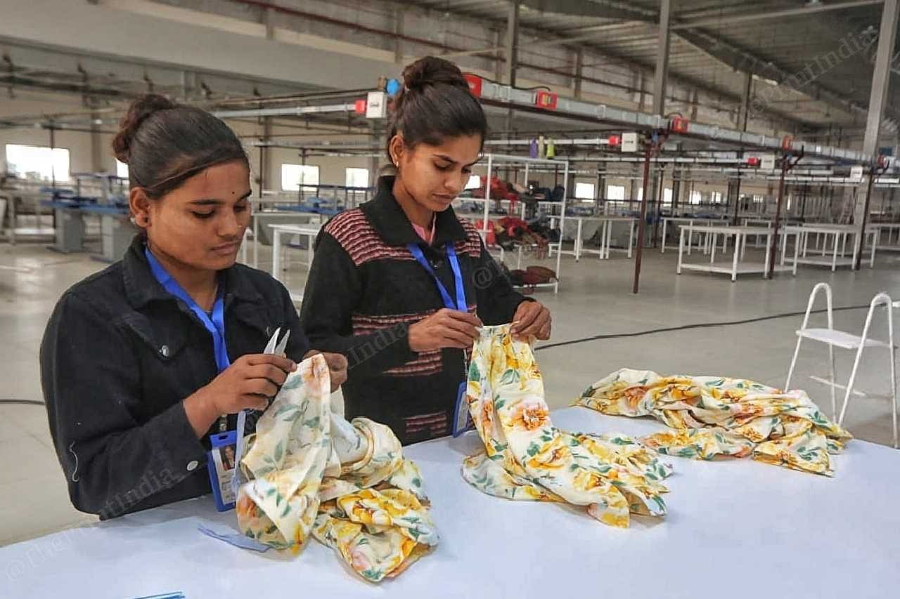 Women working at the Gokaldas factory in Bhopal |  Praveen Jain, ThePrint