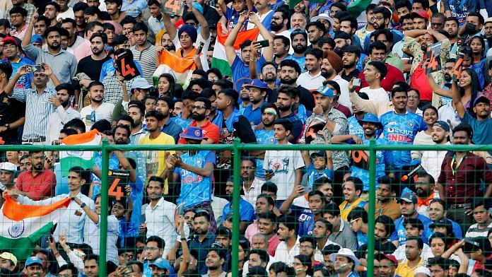 Fans watch an ODI match at the Arun Jaitley Stadium in New Delhi | Photo: ANI