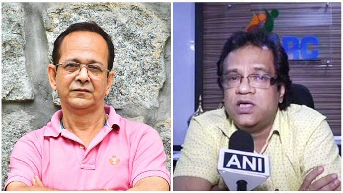 Ex-NRC state coordinators Hitesh Dev Sarma and Prateek Hajela | ANI & Facebook