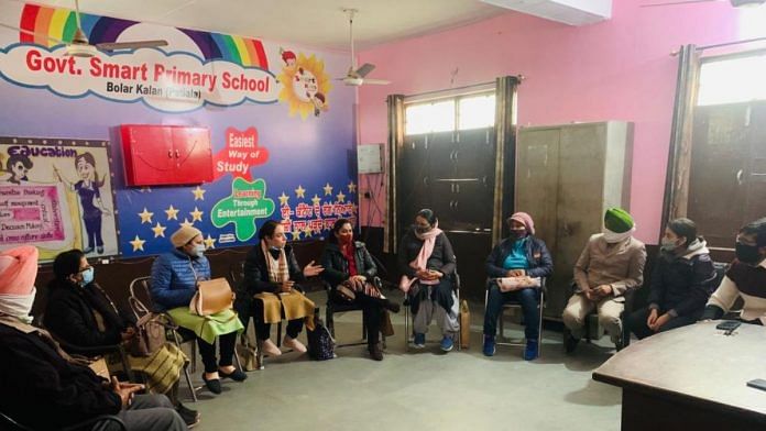 A group of teachers attending an academic cluster meeting with PEC | By special arrangement