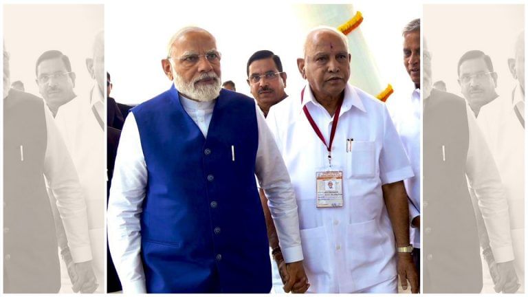 Modi praises Yediyurappa’s humility as an ‘inspiration for all’, BSY calls him ‘Vishwa Manav’