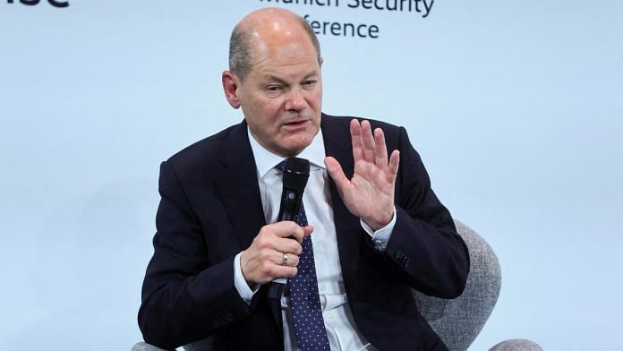 German Chancellor Olaf Scholz speaks during the Munich Security Conference | Reuters file photo