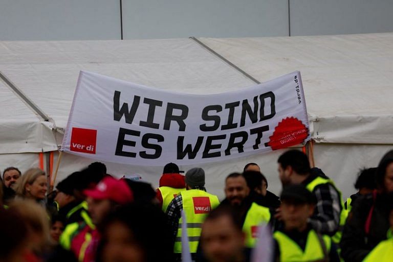 Nearly 3 lakh passengers grounded at 7 German airports as workers strike over wages