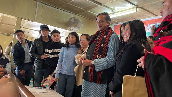 Congress leader Shashi Tharoor addressed a Town Hall meeting in Nagaland Congress office on Wednesday | Abantika Ghosh | ThePrint