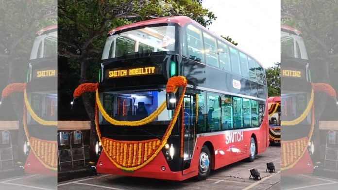 File photo of the newly inaugurated AC electric double-deckers | Twitter @SreyashiDey
