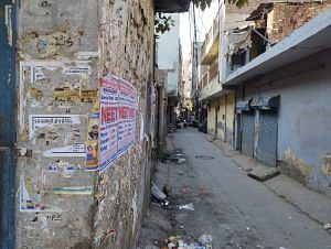 Torn posters in Brahmpuri | Photo: Heena Fatima, ThePrint