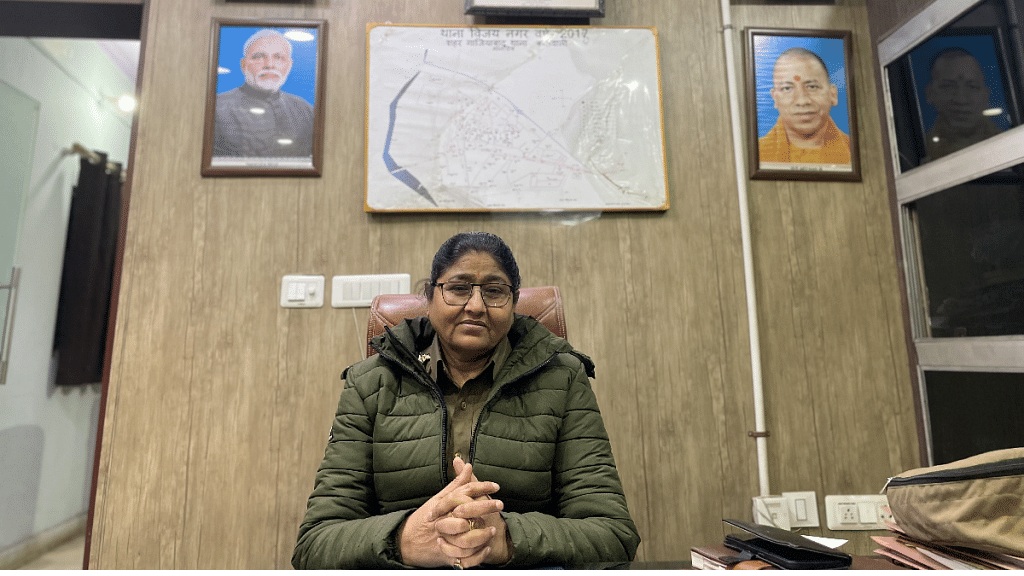 Vijay Nagar Station House Officer Anita Chauhan in her office | Sagrika Kissu | ThePrint