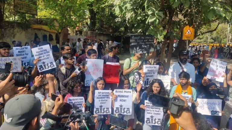 ‘Blatant act of violence’: Students from Delhi varsities protest against Bhiwani killings