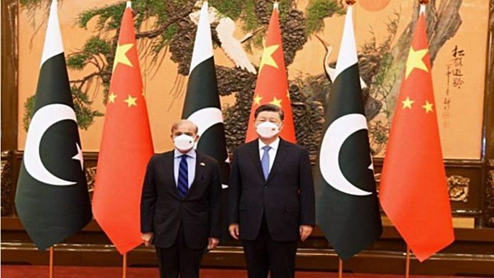 File photo of Pakistan Prime Minister Shehbaz Sharif and Chinese President Xi Jinping | ANI