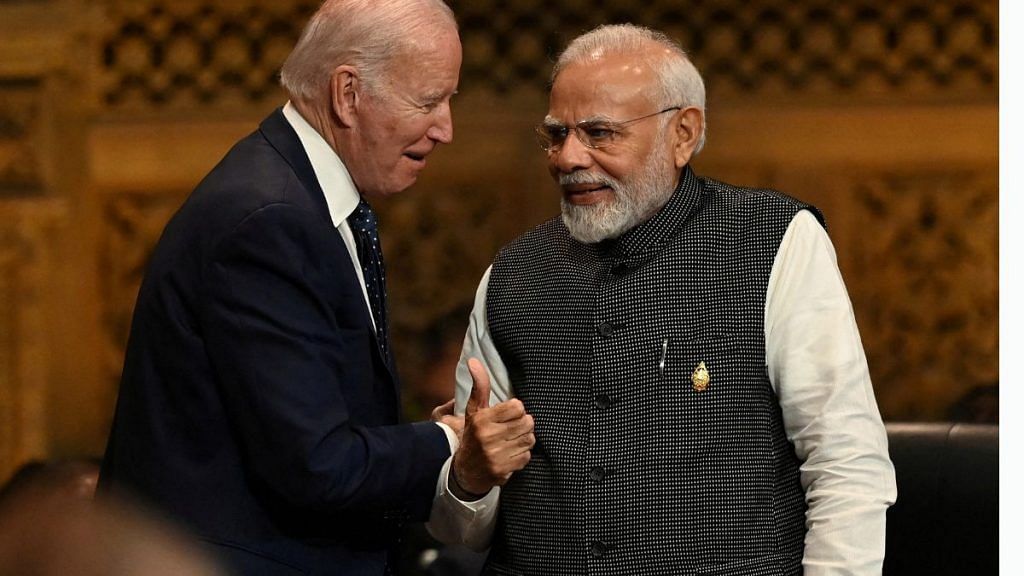 File photo of US President Joe Biden with PM Narendra Modi | Reuters