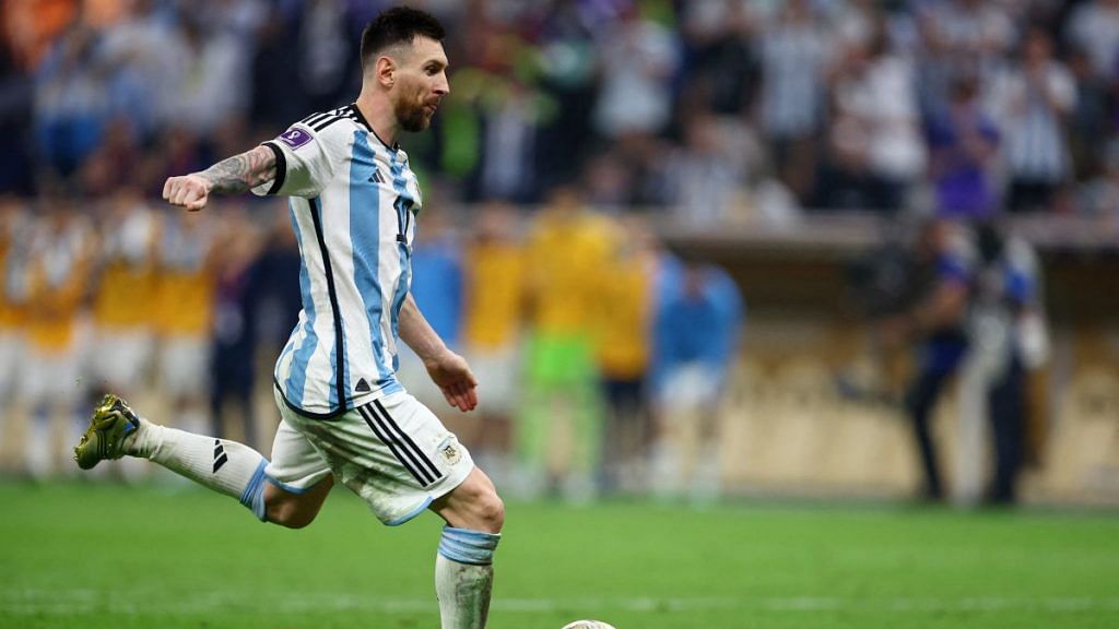 File photo of Argentina's Lionel Messi scores a penalty during a penalty shootout on 18 December, 2022 | Reuters