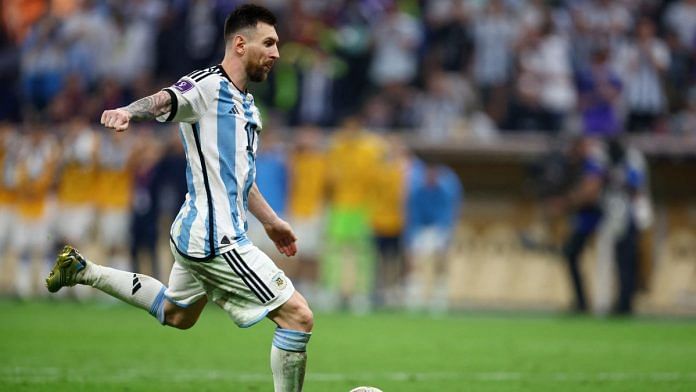 File photo of Argentina's Lionel Messi scores a penalty during a penalty shootout on 18 December, 2022 | Reuters