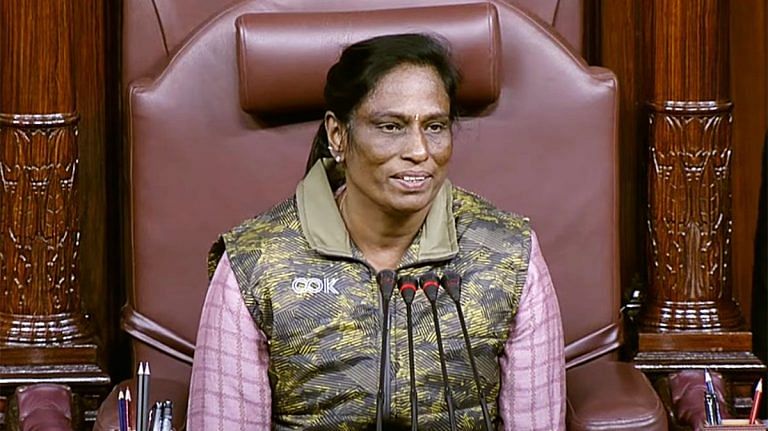 ‘Unlike in Olympics, you shouldn’t go fast’ — P.T. Usha advised as she chairs Rajya Sabha