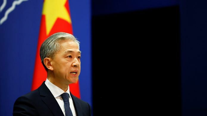 Chinese Foreign Ministry spokesperson Wang Wenbin speaks during a news conference in Beijing | Reuters file photo