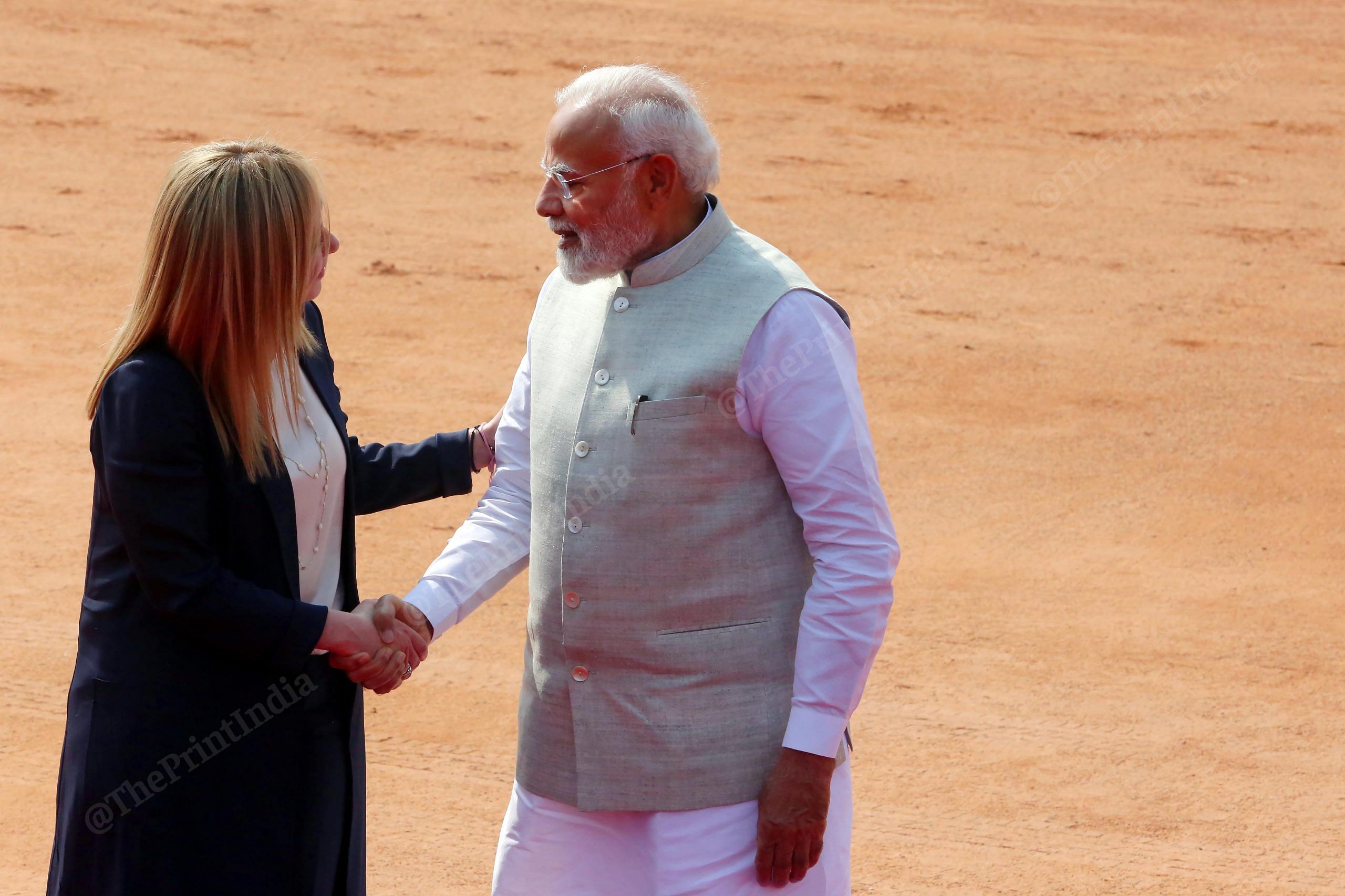 India Italy75 — Italian Pm Meloni Meets Modi And Ministers On India Visit