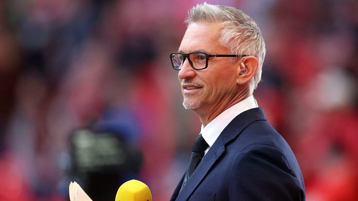 TV pundit and former player Gary Lineker is seen inside the stadium before the match Action | File Photo: Reuters