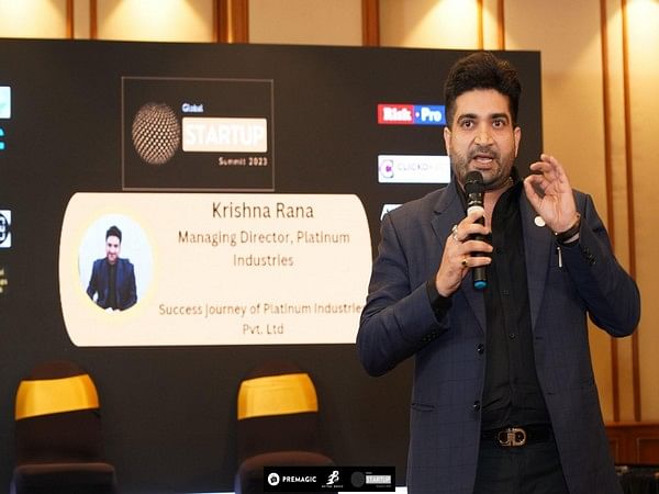 Krishna Rana, Platinum Industries Private Limited discusses bankruptcy on his journey to become a millionaire at Global Startup Summit 2023 | Mumbai