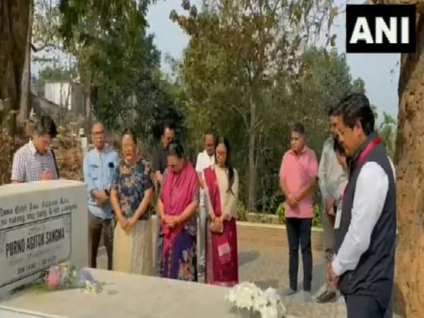 Meghalaya CM Conrad Sangma, family visit grave of his father and former CM PA Sangma on counting day