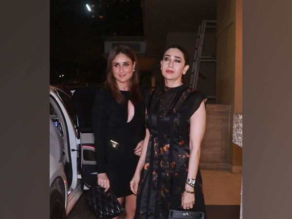 Kareena, Karisma make a statement in 'black' at b'day bash of Malaika-Amrita's mom 