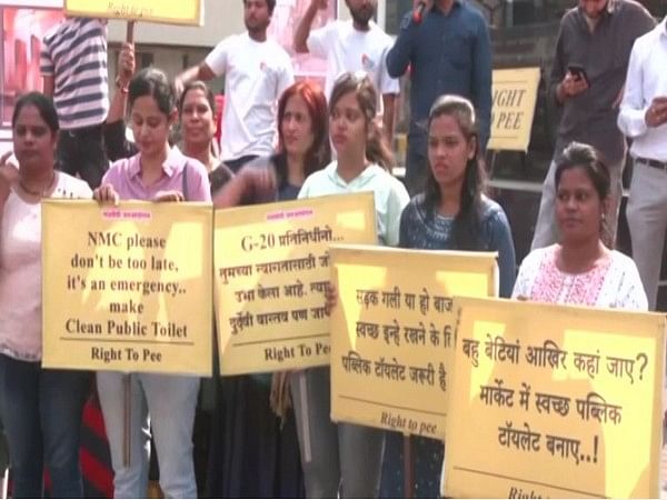 Nagpur Citizen Forum holds protest under 'Right to Pee' campaign for clean, safe toilets