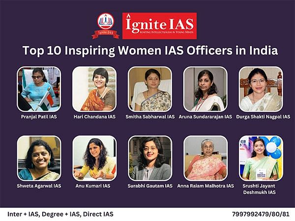 Top 10 inspiring women IAS officers in India by Ignite IAS