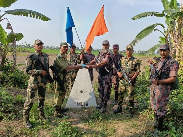 South Bengal Frontier of BSF exchanges sweets, greetings with Border Guard Bangladesh on Holi