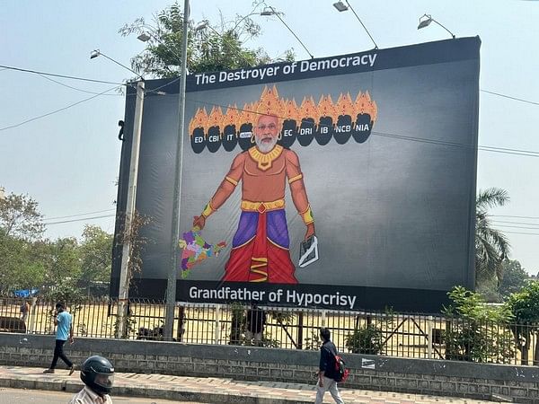 Posters come up in Hyderabad calling PM Modi a 