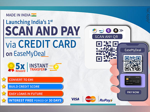 New Age Fintech EaseMyDeal launches India's 1st Scan and Pay via Credit card