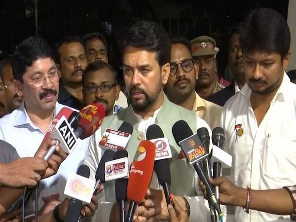 Hope to achieve desired outcomes in sports in Tamil Nadu : Anurag Thakur after meeting with TN sports minister 
