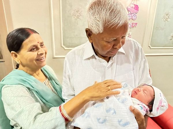 Holding your grandchild for the first time is wonderful, exciting, says Lalu Yadav, shares picture of granddaughter