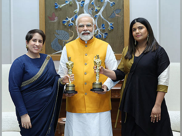 PM Modi meets Oscar winners 'The Elephant Whisperers' producer Guneet Monga, director Kartiki Gonsalves