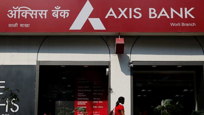 A customer enters a branch of Axis Bank in Mumbai | Photo: Reuters File