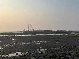 The under-construction Bandra-Versova sea link. The Versova-Virar sea link will be an extension of this, in the north | Manasi Phadke | ThePrint