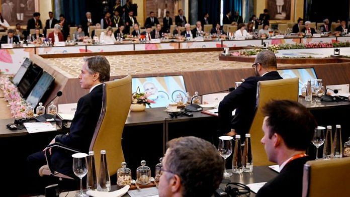 US Secretary of State Antony Blinken attends the G20 foreign ministers' meeting in New Delhi on 2 March, 2023 | Reuters